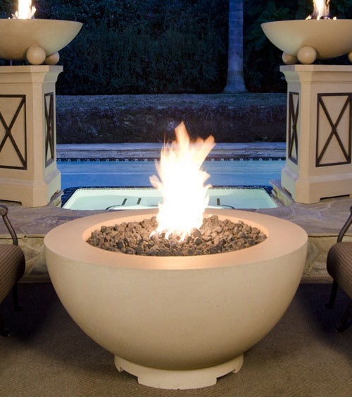 48" Fire Bowl In Smoke, Ng, W/ Aweis