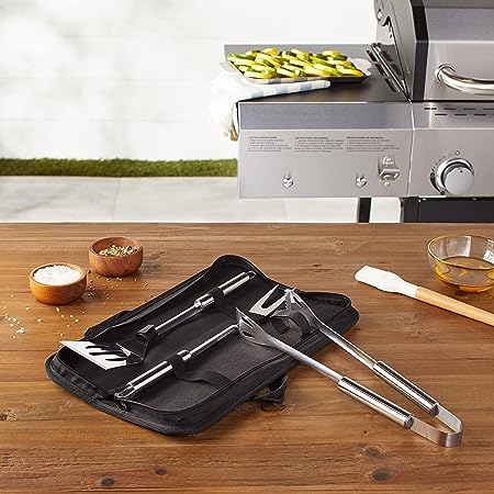 Bbq Tool Set W/ Carry Bag 4 Piece