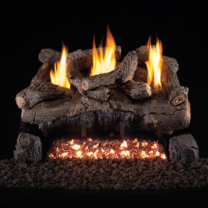 24 VF Charred Aged Split Oak Logs Only (1) CHAS-24