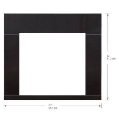 Dimplex 36” Black Installation Trim for RBF24 Fireplaces (RBF24TRIM36)