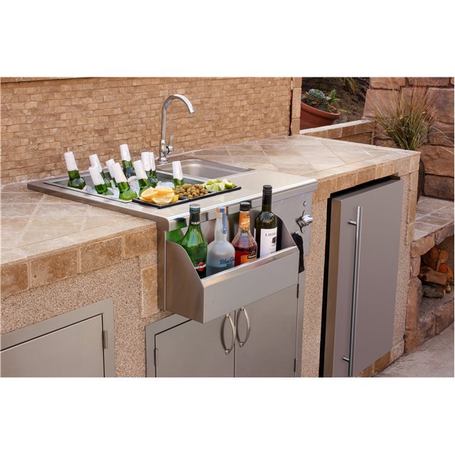 30" Beverage & Prep Station with LED Lig