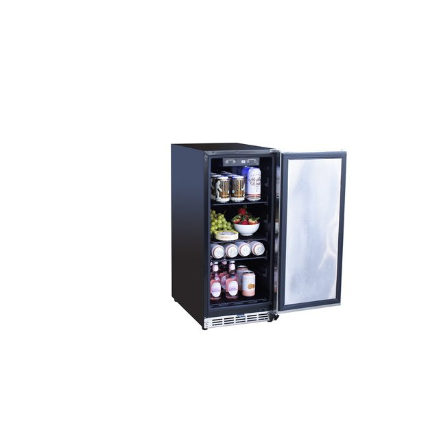 15" Outdoor Rated Fridge with Stainless Steel Door