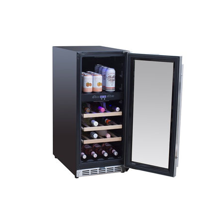 15" Outdoor Rated Dual Zone Wine Cooler