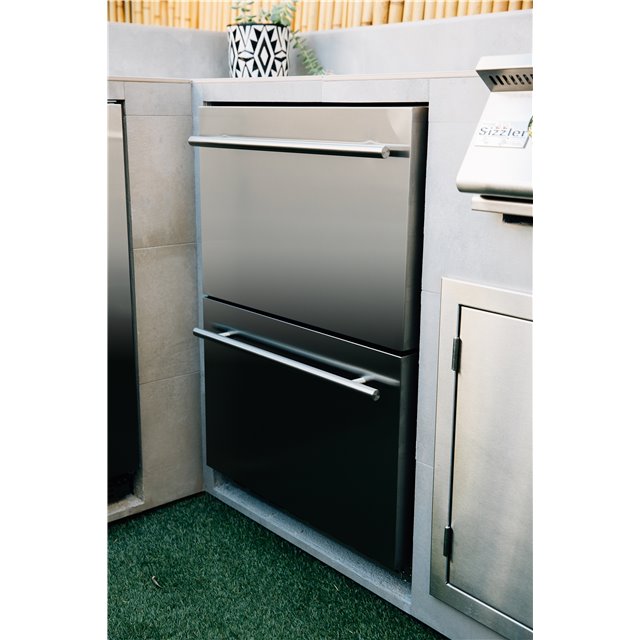 24" 5.3C Deluxe Outdoor Rated 2-Drawer Fridge