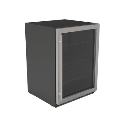 24" 5.1c Outdoor Rated Fridge with Glass Door