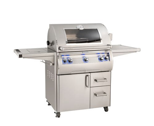 Fire Magic Grills E660S-8LAP-62-W Echelon Diamond 30 Inch Free-Standing Grill with Analog Thermometer and View Window, Liquid Propane, Infrared burner "L" Burner