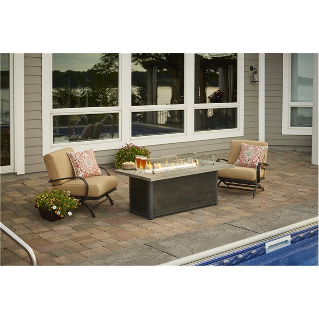 Outdoor Great Room 60" Cedar Ridge Linear Fire Table