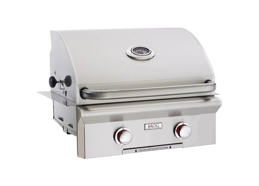 American Outdoor Grill (AOG) T Series 24 Built-In 2 Burner Grill, Natural Gas (24NBT-00SP)