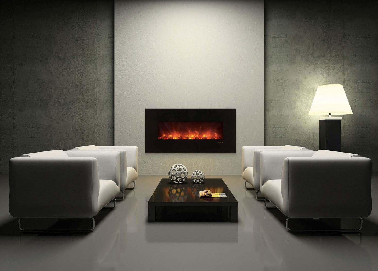 Modern Flames CLX 2 60 Built-In Linear Fireplace, Electric (AL60CLX2-G)