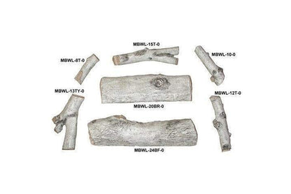 24 Mountain Wht Birch Log Set