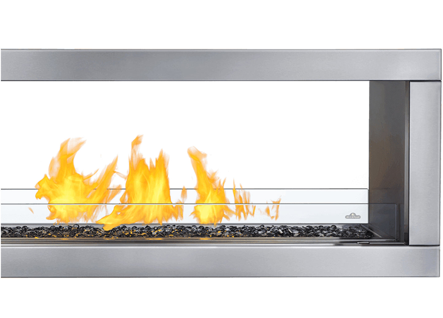 Napoleon Galaxy 48" Linear See-Through Outdoor Gas Fireplace with LED Lighting, Electronic Ignition,  and Remote (GSS48STE)