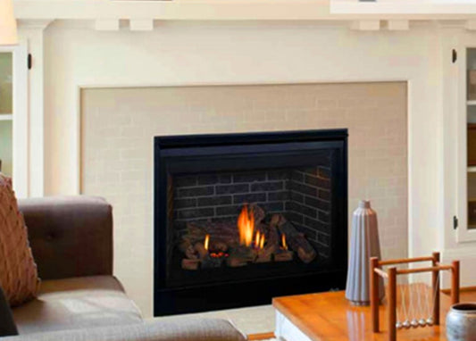 Superior DRT3500 Series 35 Direct Vent Traditional Fireplace with Charred Oak Log Set, Natural Gas (DRT3535DEN-C) (F3903)