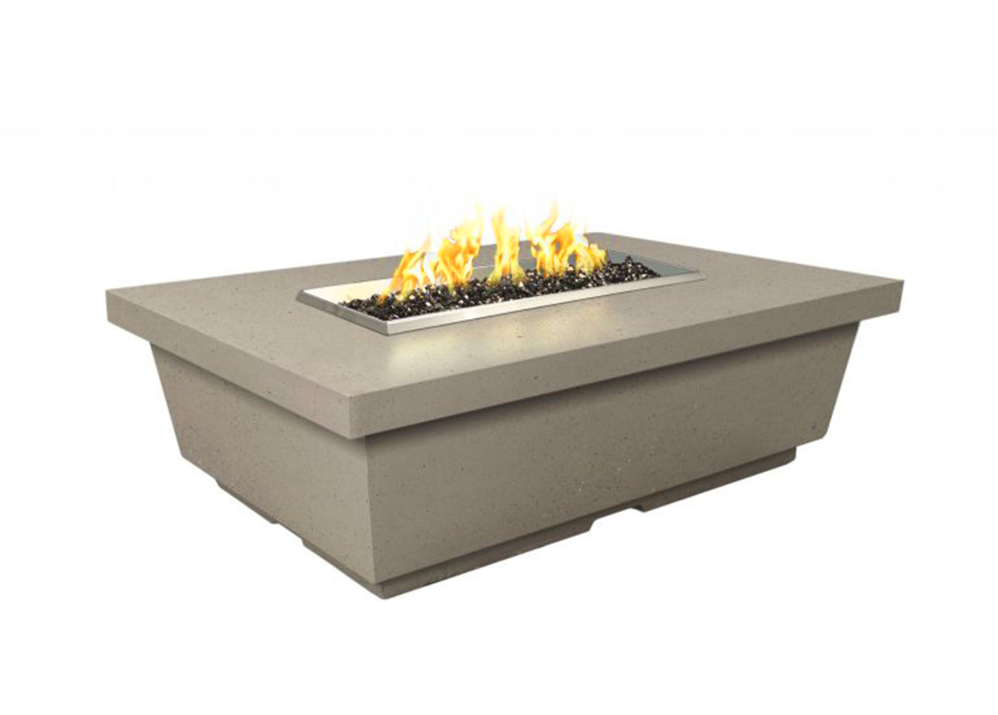 American Fyre Contempo Rectangle Fire Table - Smoke Color (Natural Gas)