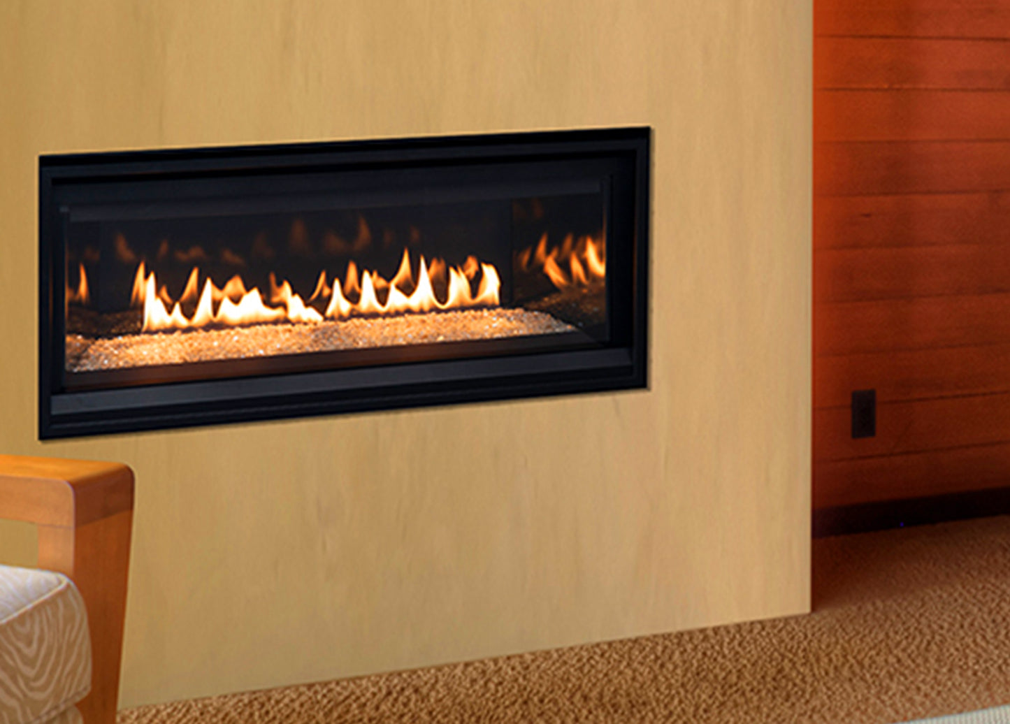 Superior DRL3500 Series 35" Direct Vent Linear Fireplace with Electronic Ignition, Natural Gas (DRL3535TEN) (F4183)