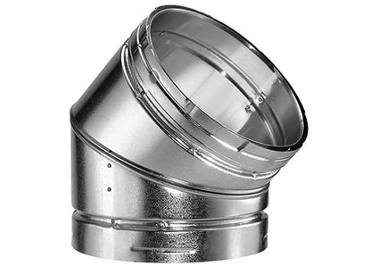 DuraVent 16" Inner Diameter - Type B Round Gas Vent Pipe - Double Wall - 45" Degree Elbow