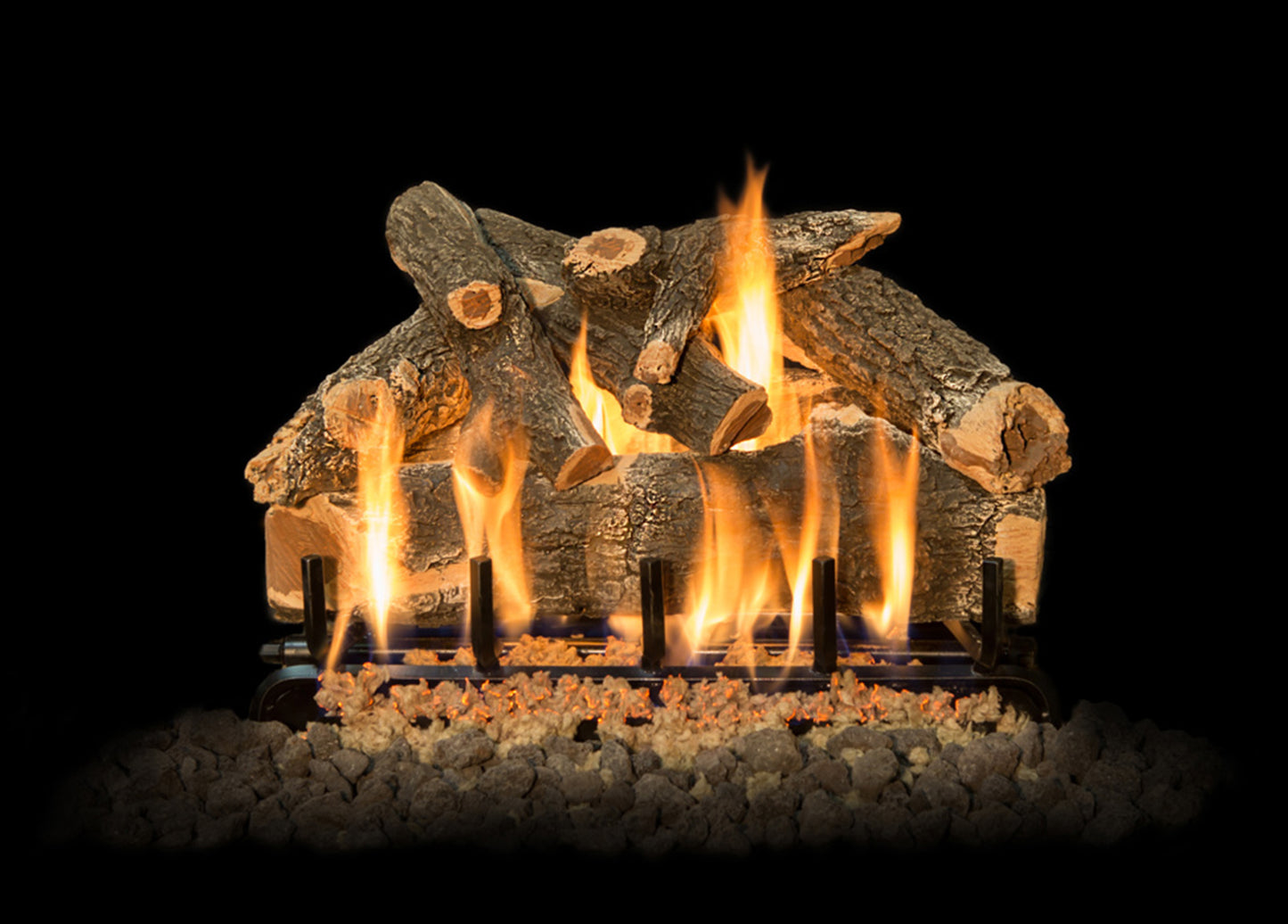 Grand Canyon Gas Logs Arizona Weathered Oak 24" See-Through 8 Piece Gas Log Set