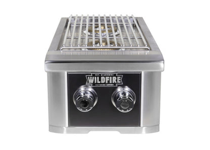 Wildfire 14" The Ranch Stainless Steel Double Side Burner, Liquid Propane (WF-DBLSBRN-RH-LP)