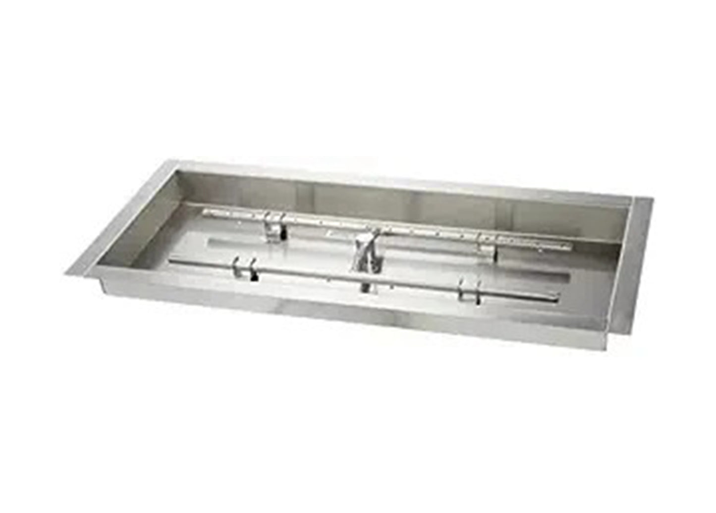 24 x 12 H Style Pan Burner, Stainless Steel