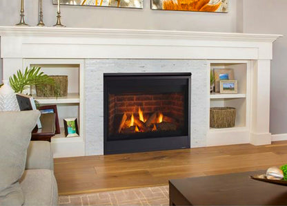 Quartz Platinum toprear direct vent fireplace with Intellifire Touch ignition (NG)