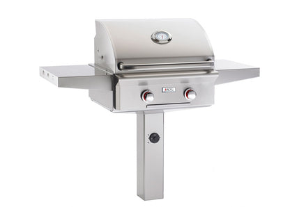 American Outdoor Grill (AOG) T Series 24 Freestanding In-Ground Post 2 Burner Grill, Natural Gas (24NGT-00SP)