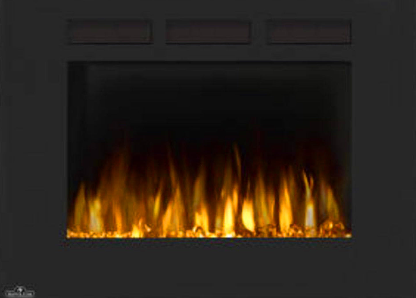 Allure 32 Electric Fireplace Glass Front Blk