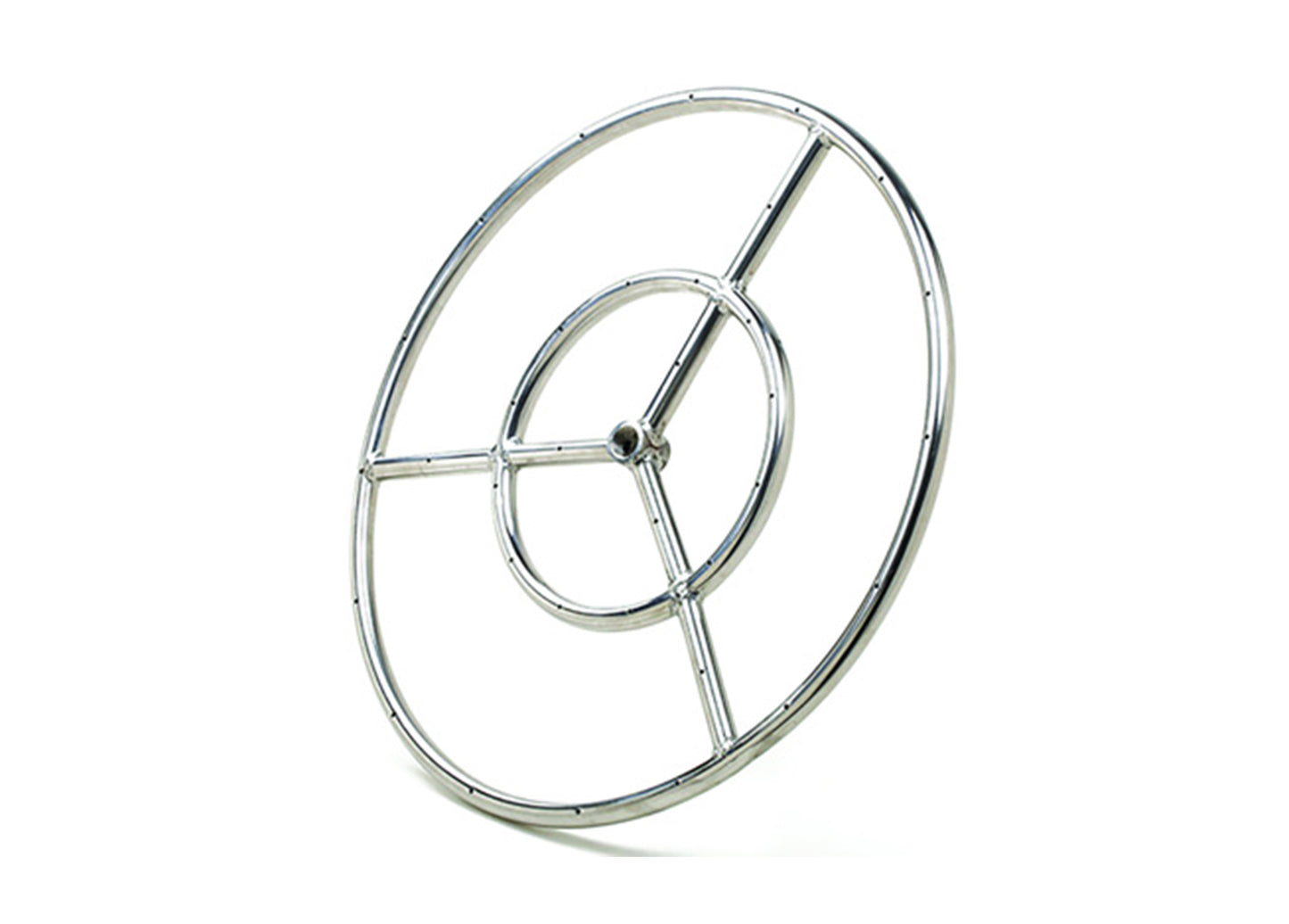 304 Stainless Steel Triple Spoke Fire Ring. Includes (1) 34 Npt Pipe Plug, (1) Allen Wrench (FRS48)