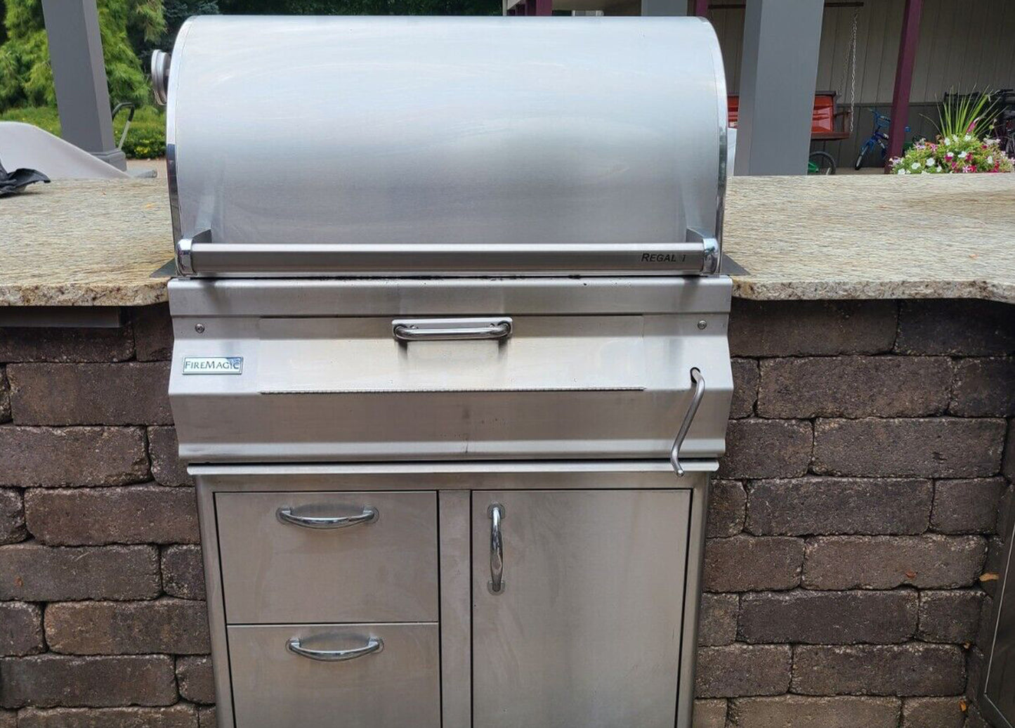 Fire Magic Legacy 30 Built-In Smoker Charcoal Grill (14-SC01C-A)