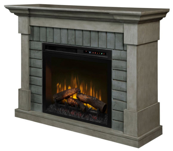 Dimplex Royce 52 Electric Fireplace and Mantel Package - Glowing Logs