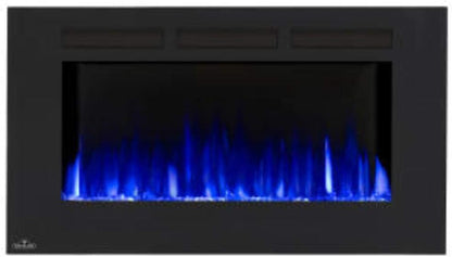 Allure 32 Electric Fireplace Glass Front Blk