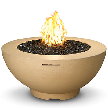 48" Fire Bowl In Smoke, Ng, W/ Aweis