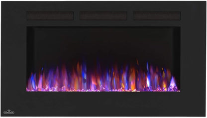 Allure 32 Electric Fireplace Glass Front Blk