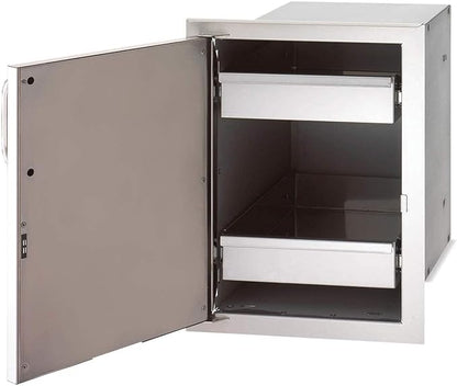 FireMagic Select Single Door with Dual Drawers - Left Hinge