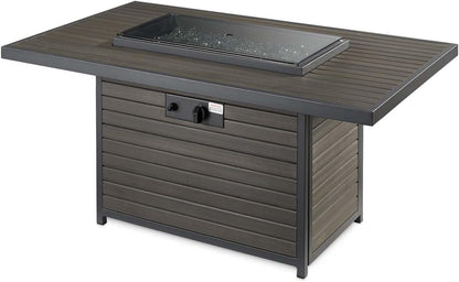 Brooks Rectangular Gas Fire Pit Table