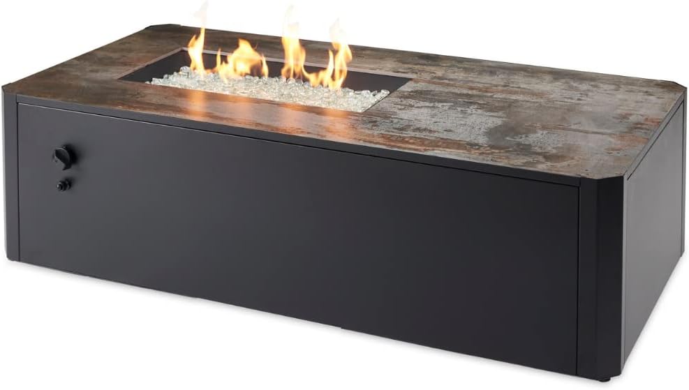 Kinney Rectangular Gas Fire Table