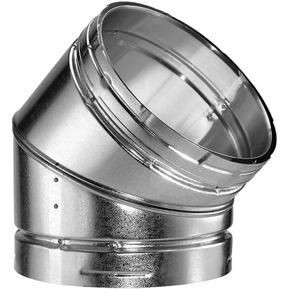 DuraVent 16" Inner Diameter - Type B Round Gas Vent Pipe - Double Wall - 45" Degree Elbow