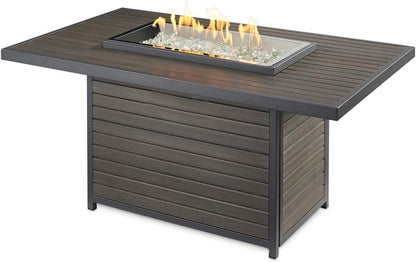 Brooks Rectangular Gas Fire Pit Table