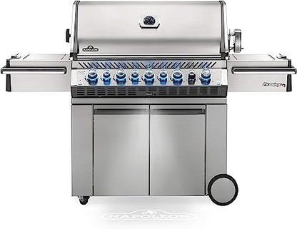 Napoleon Prestige Pro™ 665 Stainless Steel 5 Burner Grill with Infrared Side and Rear Burners, Natural Gas (PRO665RSIBNSS-3)