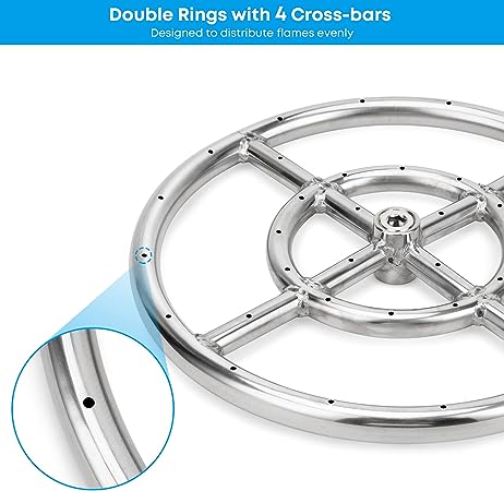 12 Ss Fire Ring - Round 92k Btu (Frs12)