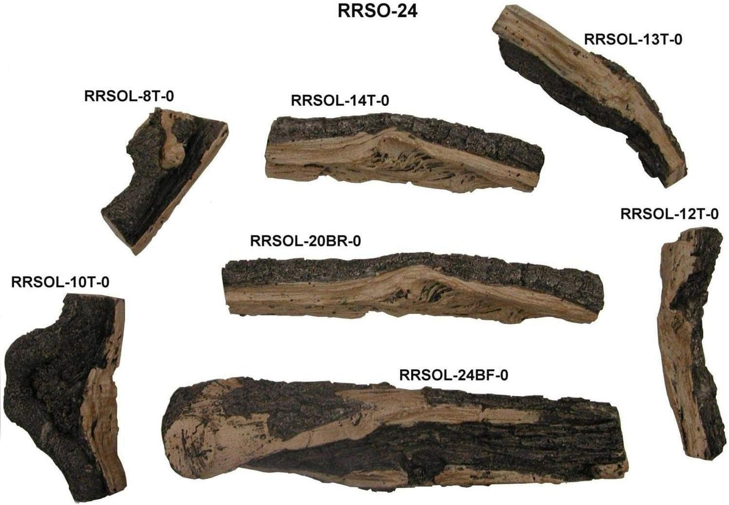 24  Split Oak Logs 10 Logs Only