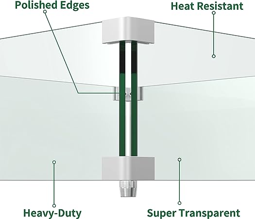 Glass Wind Guard - Fits Milano Fire Pit