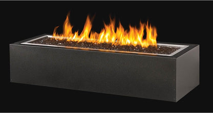 Napoleon Patioflame Series 48 Pewter Cabinet Linear Firepit with Stainless Steel Burner, Conversion Kit, and Cover, Propane (GPFL48MHP)