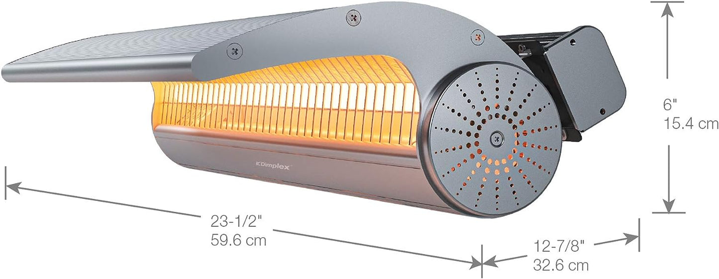 Dimplex DSH Series 24 2000W and 240V Infrared IndoorOutdoor Heater, Electric (DSH20W)