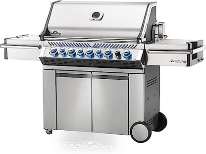 Napoleon Prestige Pro™ 665 Stainless Steel 5 Burner Grill with Infrared Side and Rear Burners, Natural Gas (PRO665RSIBNSS-3)