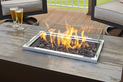 Kinney Rectangular Gas Fire Table