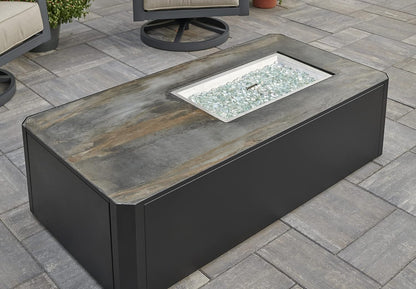 Kinney Rectangular Gas Fire Table