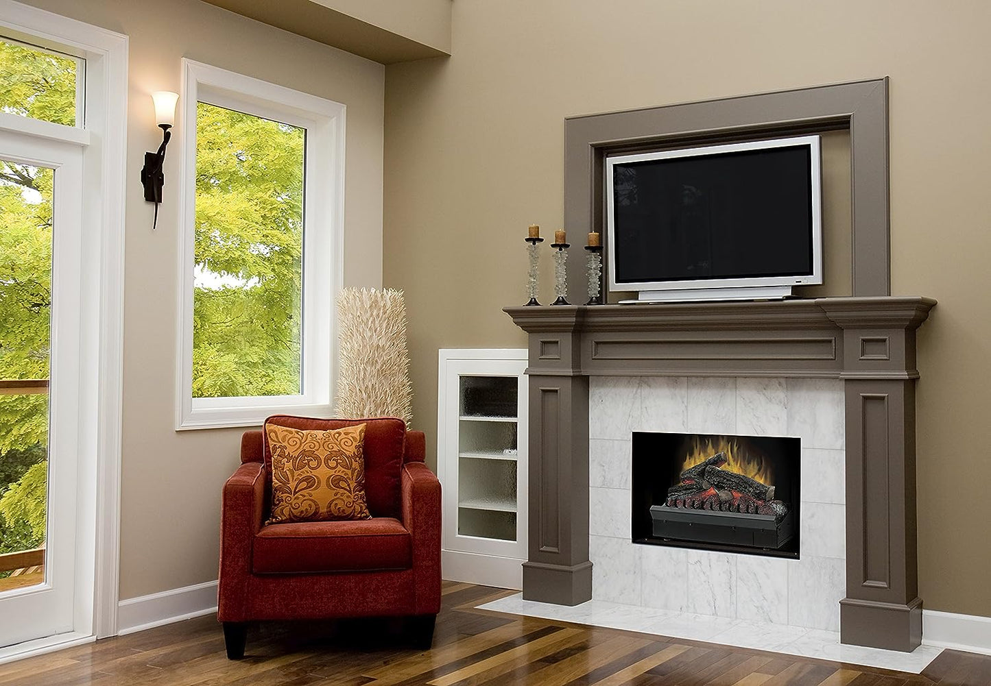 Dimplex Deluxe 23 Black Traditional Fireplace Insert, Electric (DFI2310)