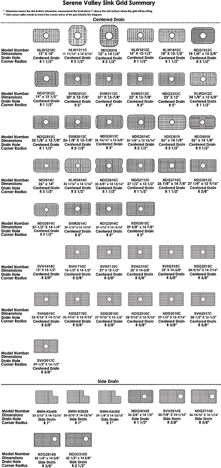 18x12 Stainless Grids (C) - 2 Pack