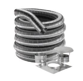 4x25ft SS Flex Kit Cap,Top Plate, Connector