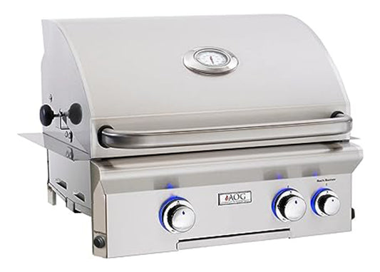 American Outdoor Grill (AOG) L Series 24 Built-In 2 Burner Grill with Lights, Natural Gas (24NBL)