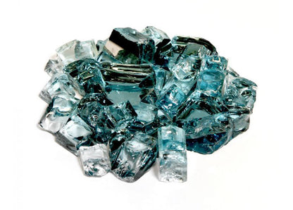 Athena Fireglass 1/2" Adriatic Topaz Reflective Glass Media (Per Pound) (RFG-10-AT)